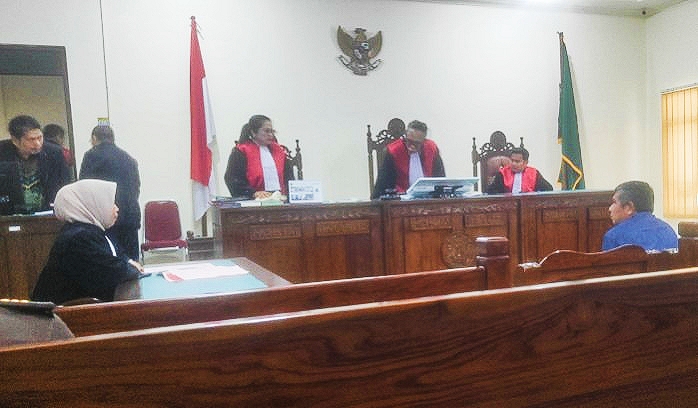 Suasana sidang pembacaan tuntutan yang berakhir ditunda oleh JPU. (Foto : Michael M/